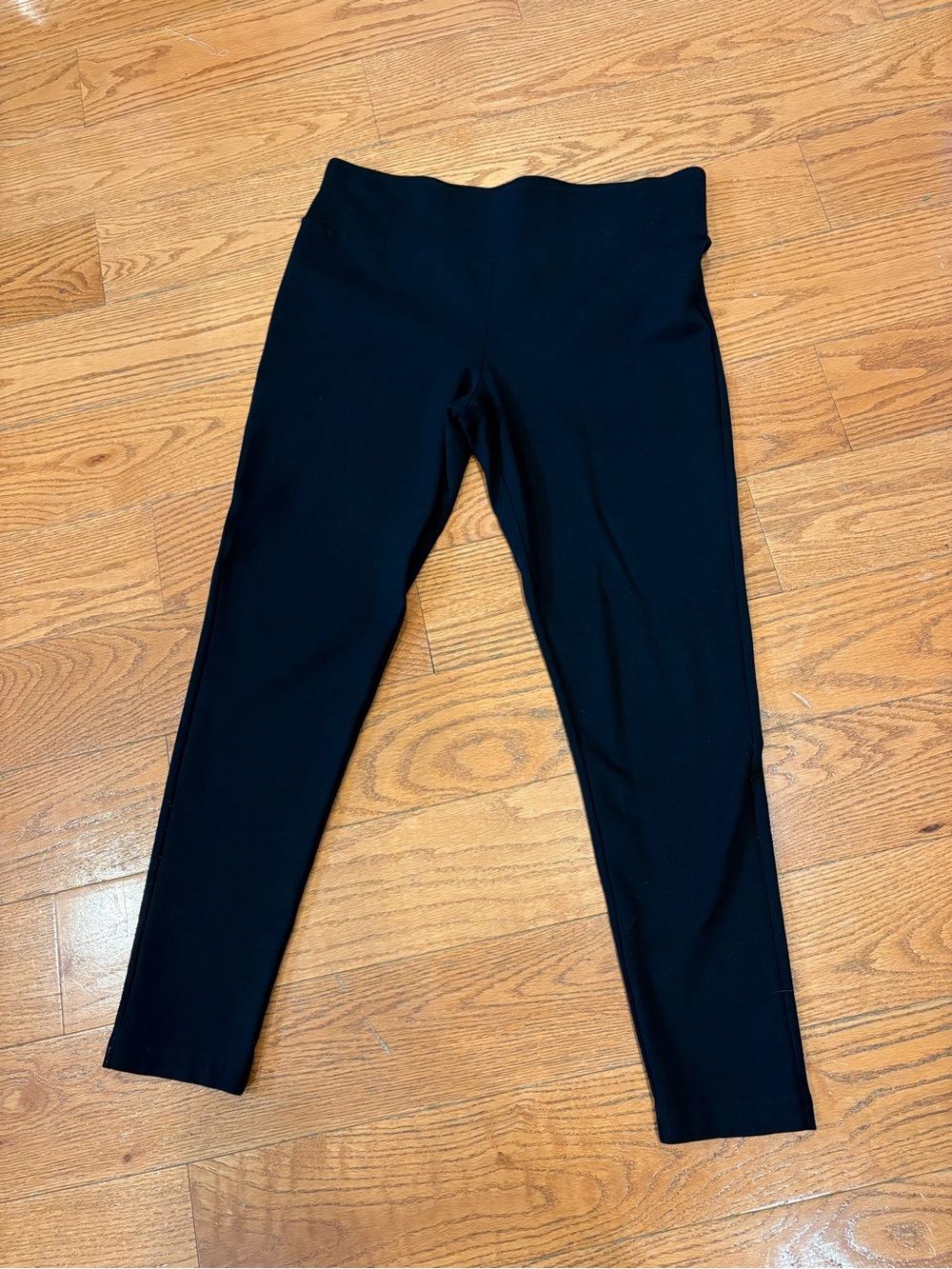 INC International Concepts Black Yoga Pants Size 16 Pull On Stretch Slim Leg